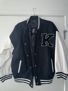 Bomber/ Letterman Jacket with 'K' Patch